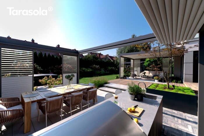 Cubic Folding Fabric Pergola - Image 4