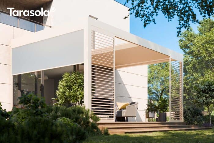Technic View Louvered Roof Pergola - Image 4