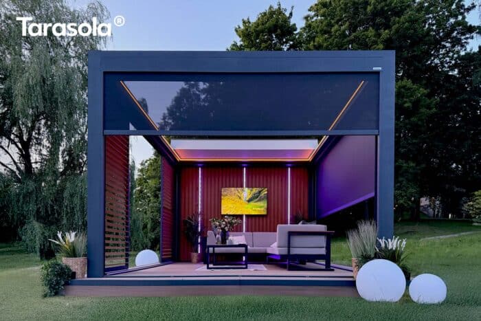 Technic View Louvered Roof Pergola - Image 2