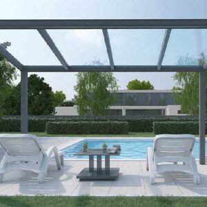 Morvelle mono pitch canopy pergola