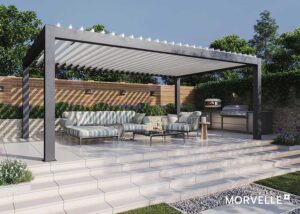 morvelle bioclimatic louvered pergola