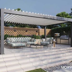 Morvelle Louvered Roof Pergola