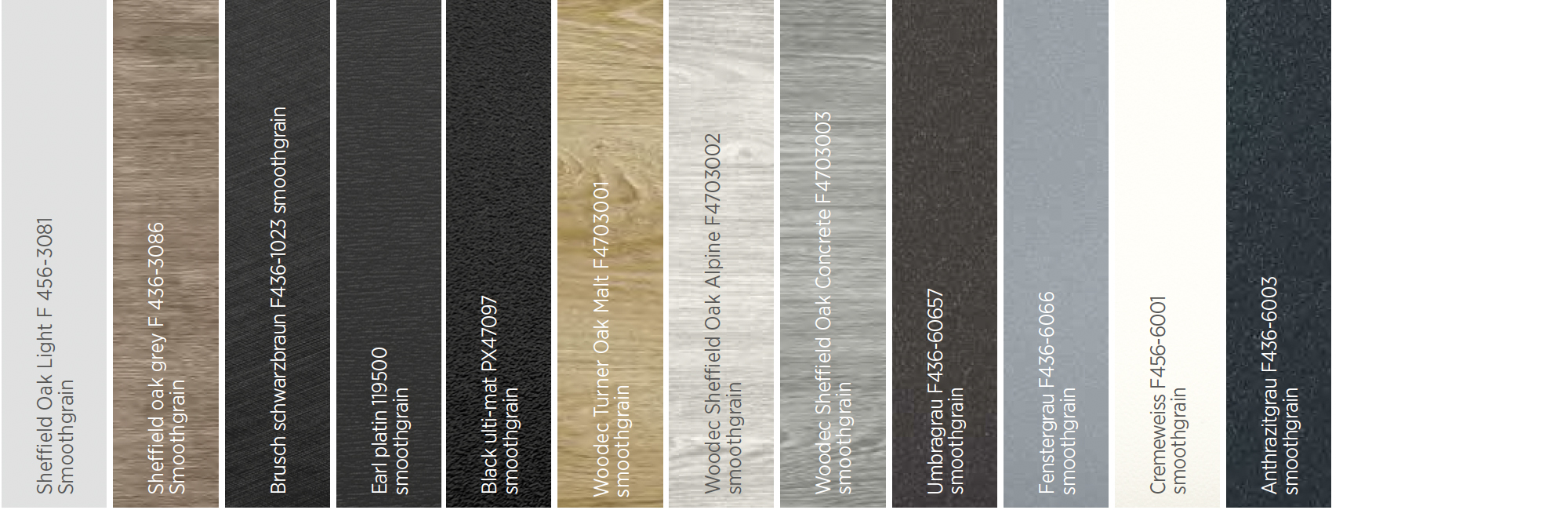 Woodgrain Colour Range