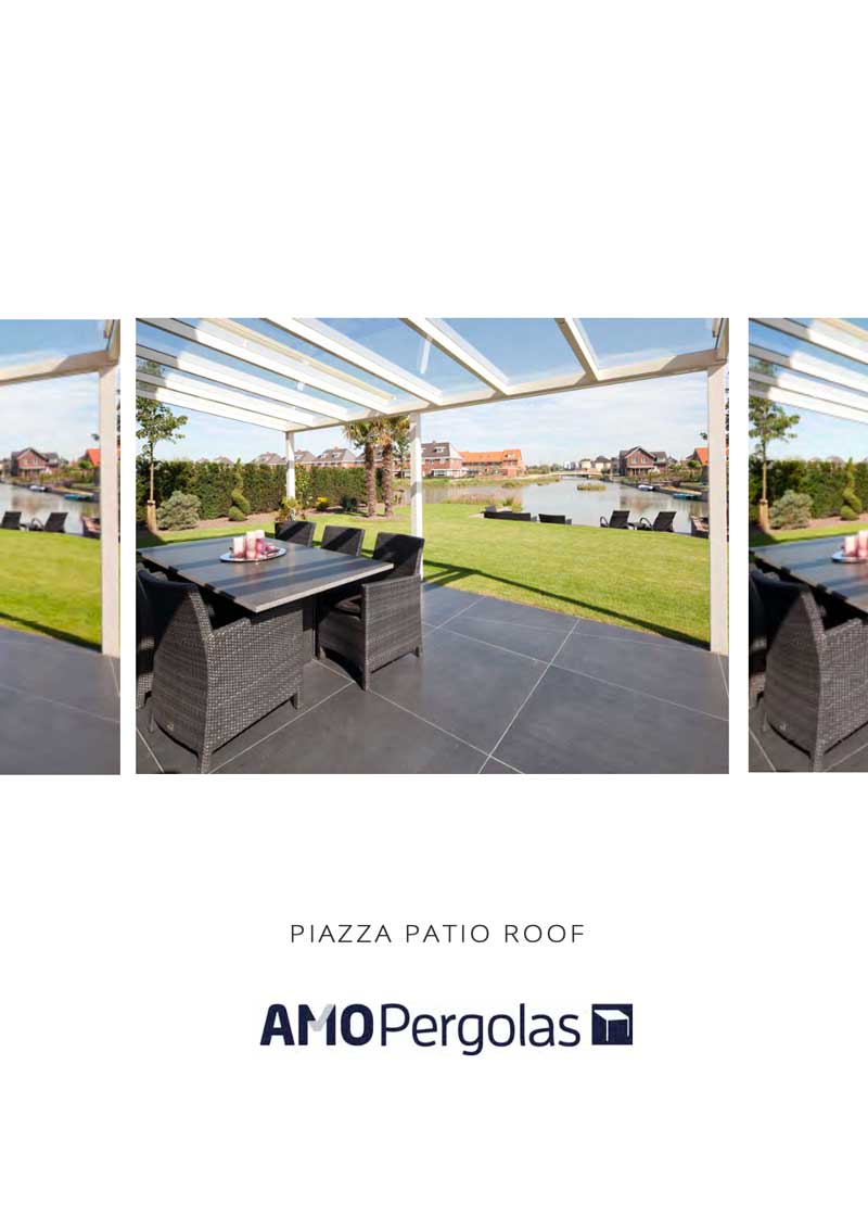 AMO Pergolas Piazza Patio Roof Brochure image